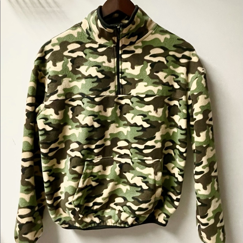 Women’s Fleece Quarter Zip, Camo
